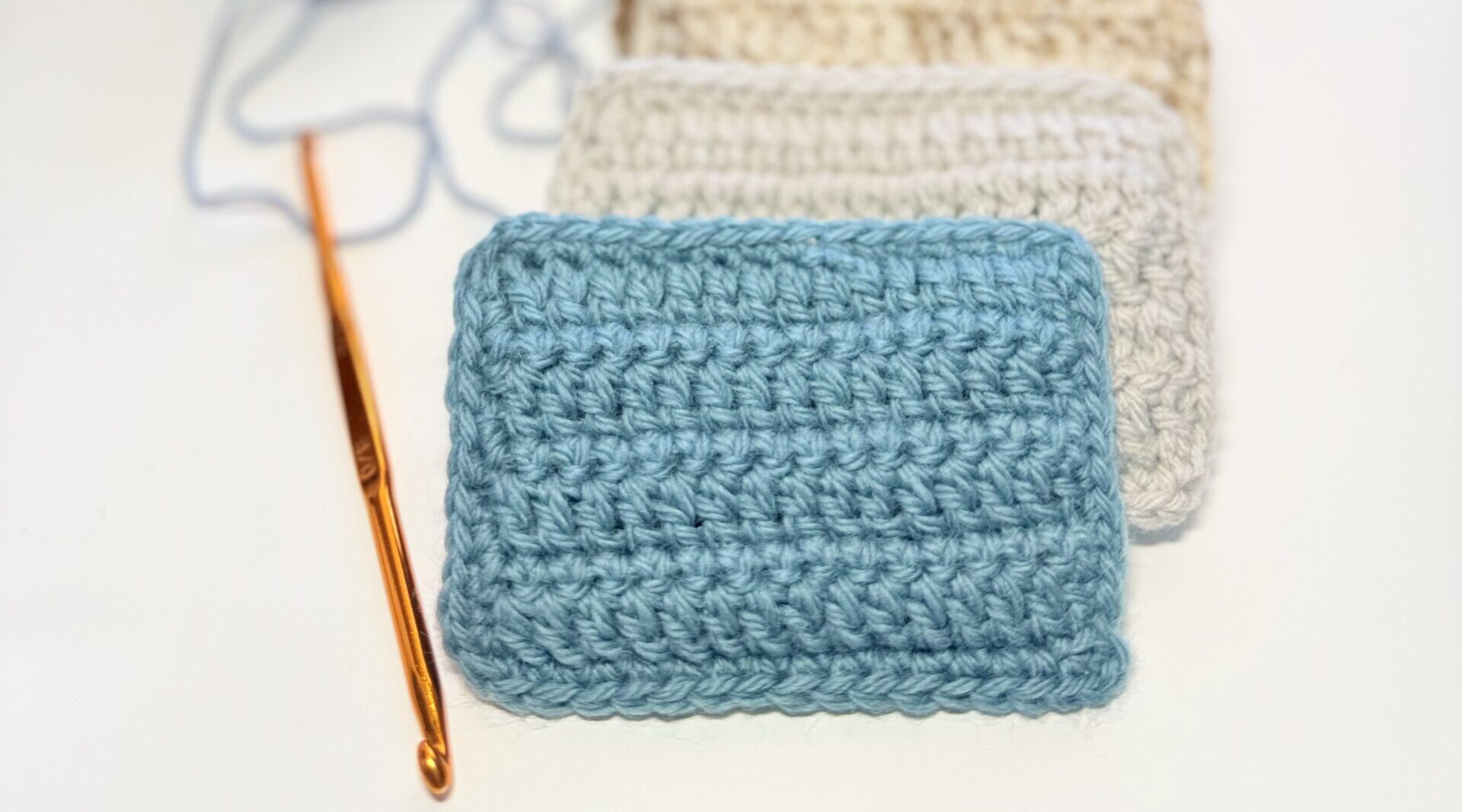 【無料PDFつき】簡単かぎ編みディッシュクロス